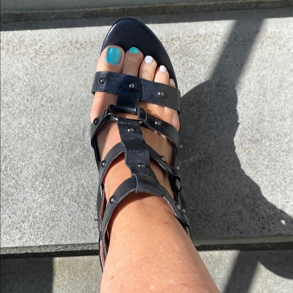 Guess Black Gladiator Sandals
